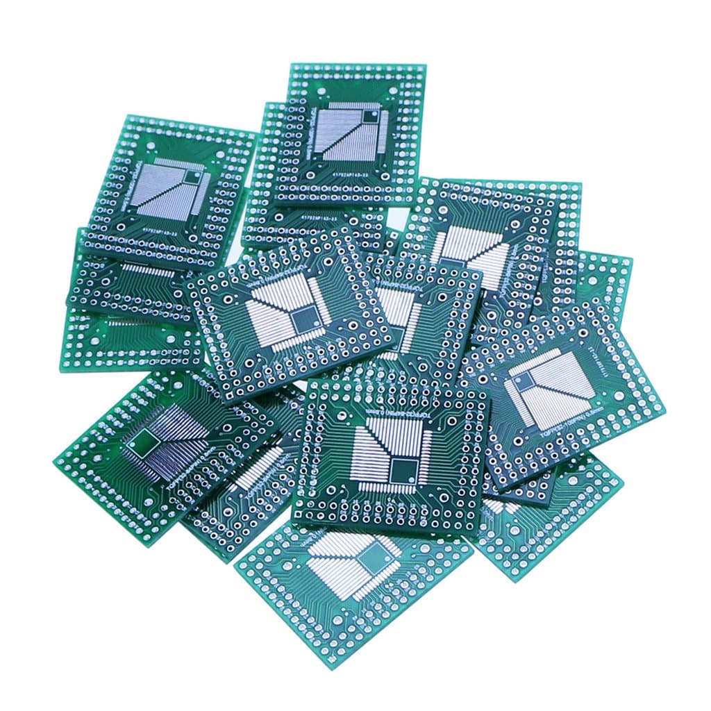 NewZoll 20pcs Electronics SMD SMT Components Soldering Practice Board QFP/FQFP/TQFP32/44/64/80/100 LQFP