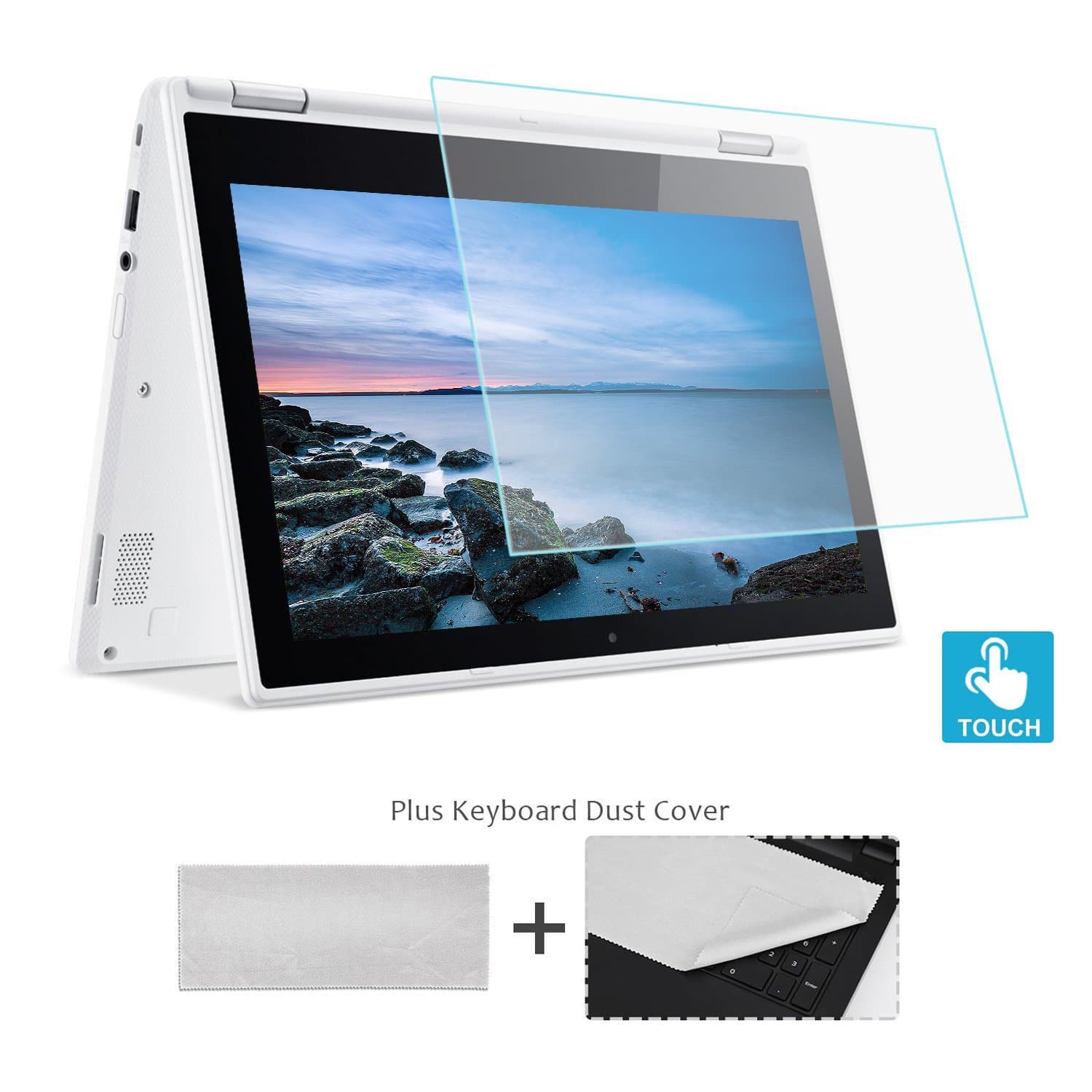 11.6 Inch Laptop Tempered Glass Screen Protector for Acer Chromebook/Macbook Air/ASUS/DELL/HP/Samsung/Lenovo/ViewSonic/Toshiba Display 16:9