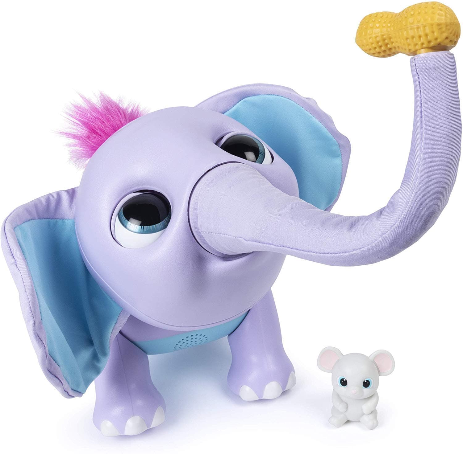 JGT Juno Wildluvs (1) Interactive Juno Baby Elephant with Moving Trunk and Over 150 Sounds and Movements (Bonus Ja'Cor Exclusive Mystery Oozy Slime Kit) (1) 8" Squishmallows ~ Mila The Grey Elephant