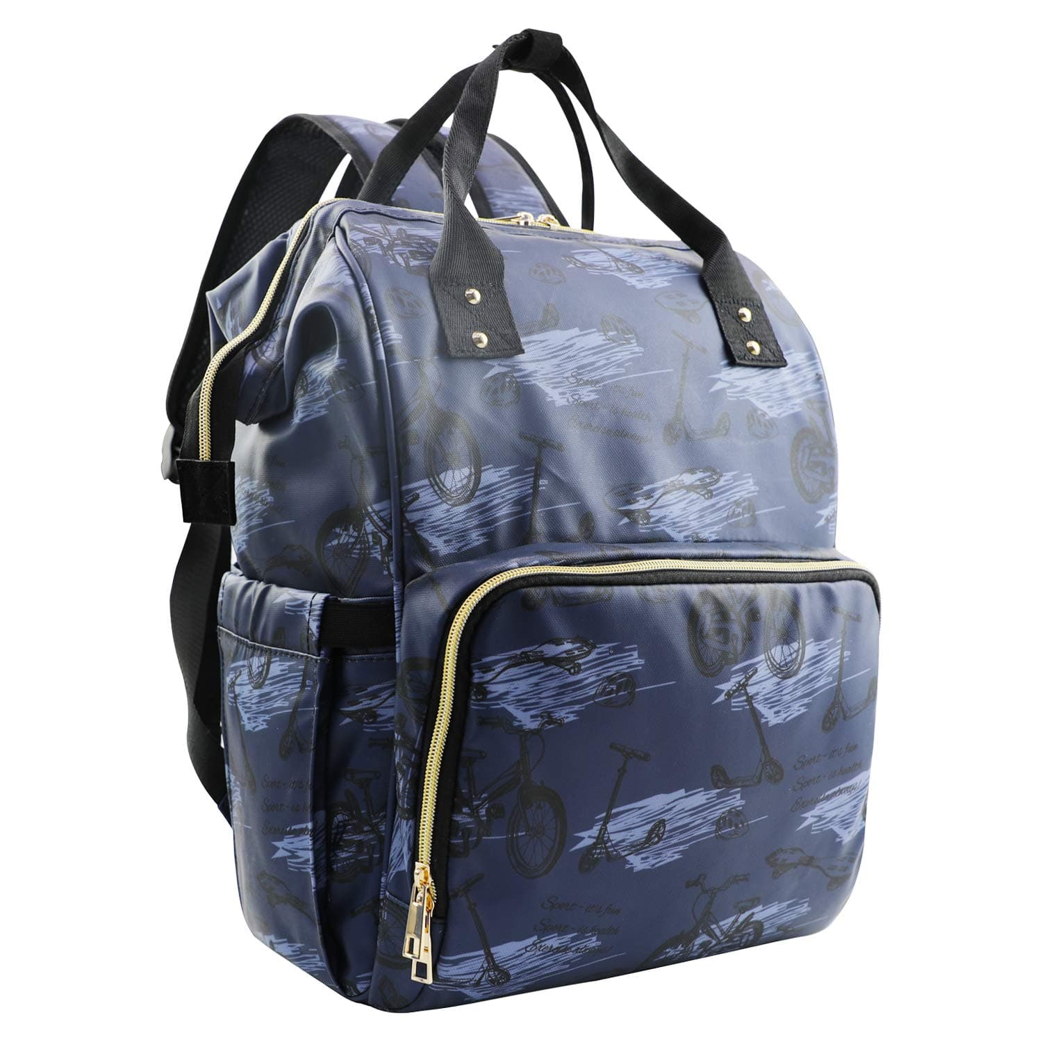 MIGER Diaper Bag Backpack, Soft Leather Baby Nappy Bag with Insulated Pockets