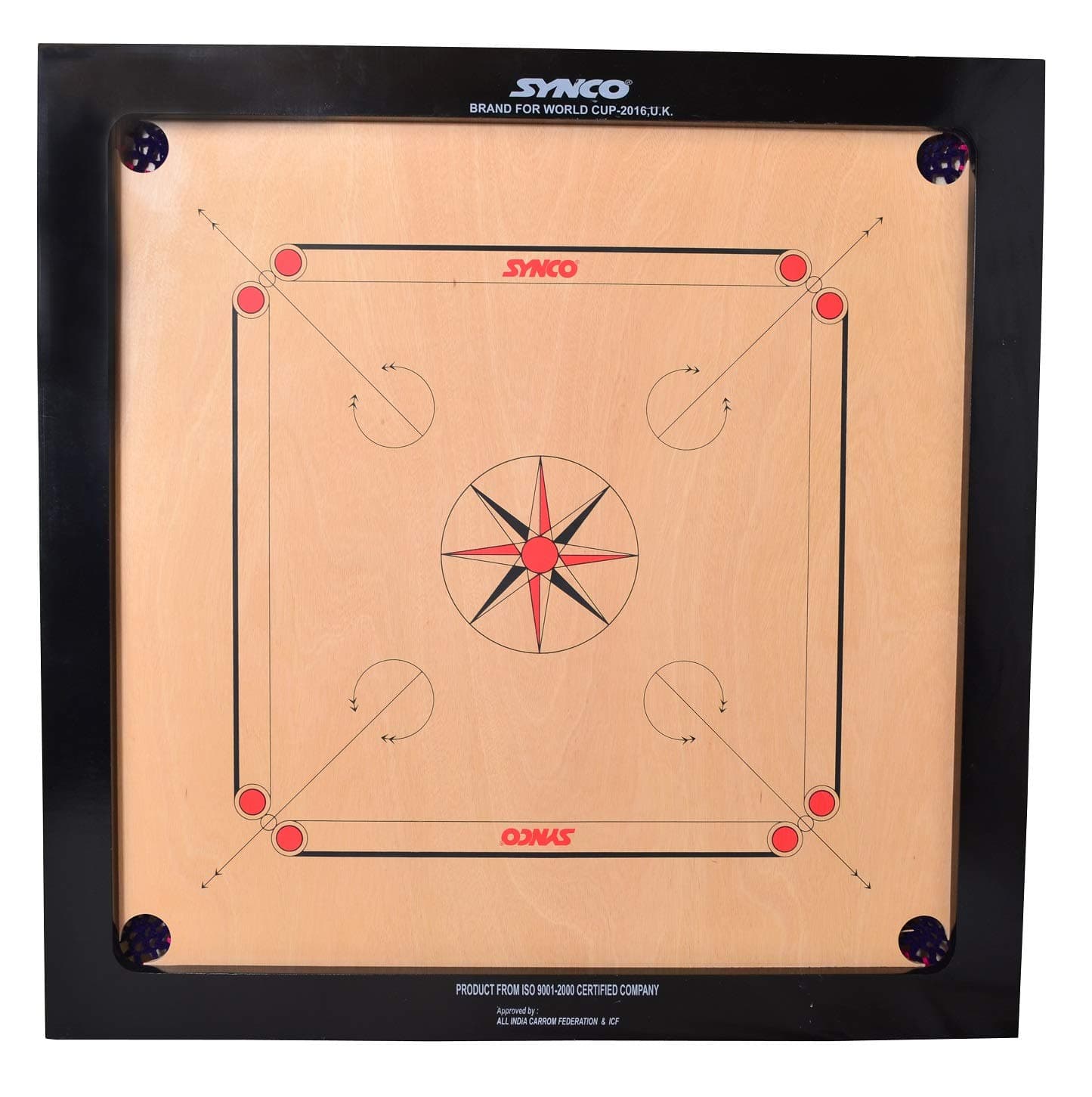 V3G TRADE SOLUTIONS Synco Carrom Board (16 mm)