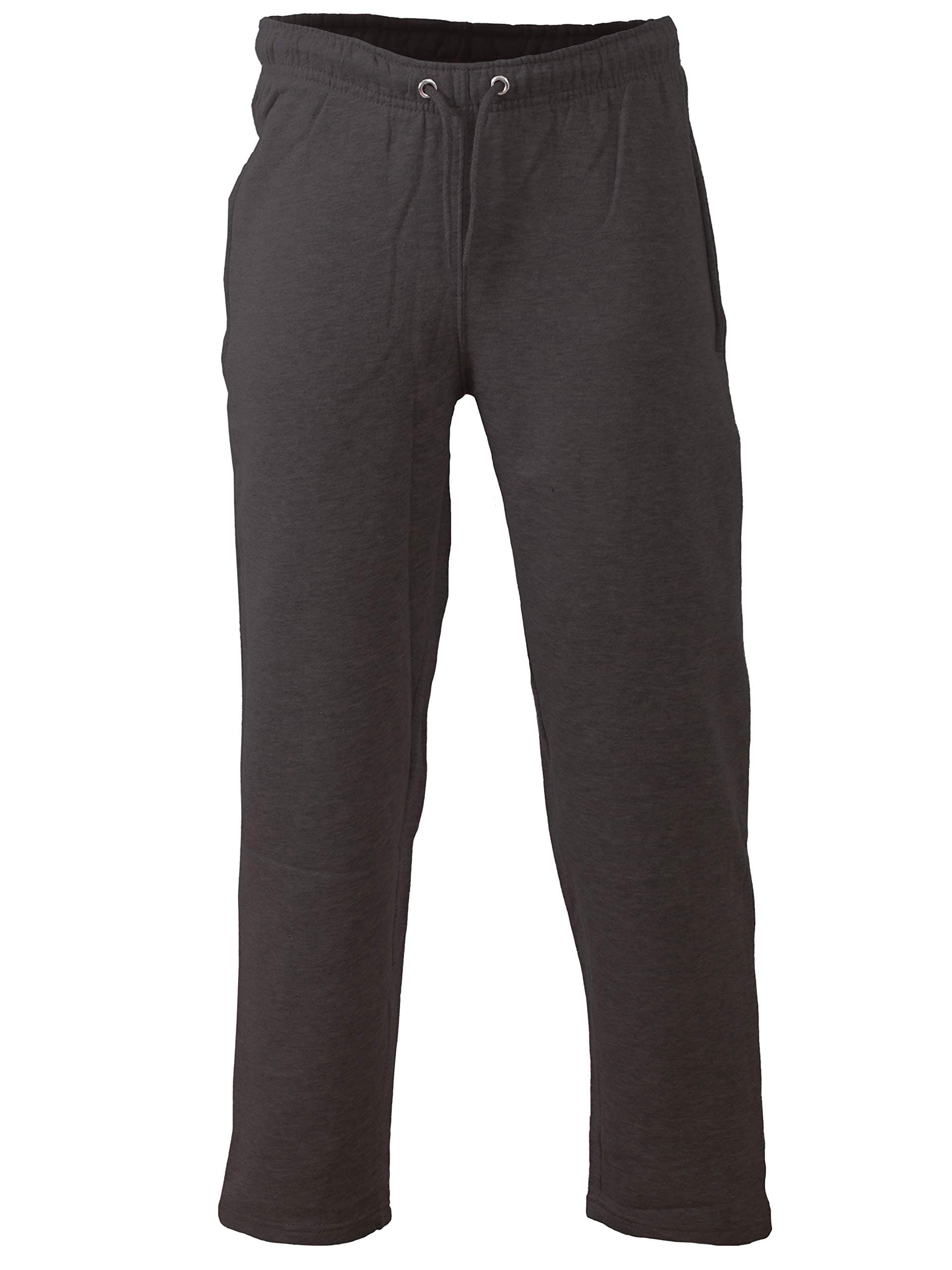 New Mens Open Hem Self Belt Elasticated Plain Jogging Fleece Bottoms Casual Joggers Pants Tracksuits S M L XL XXL XXXL XXXXL Plus Size