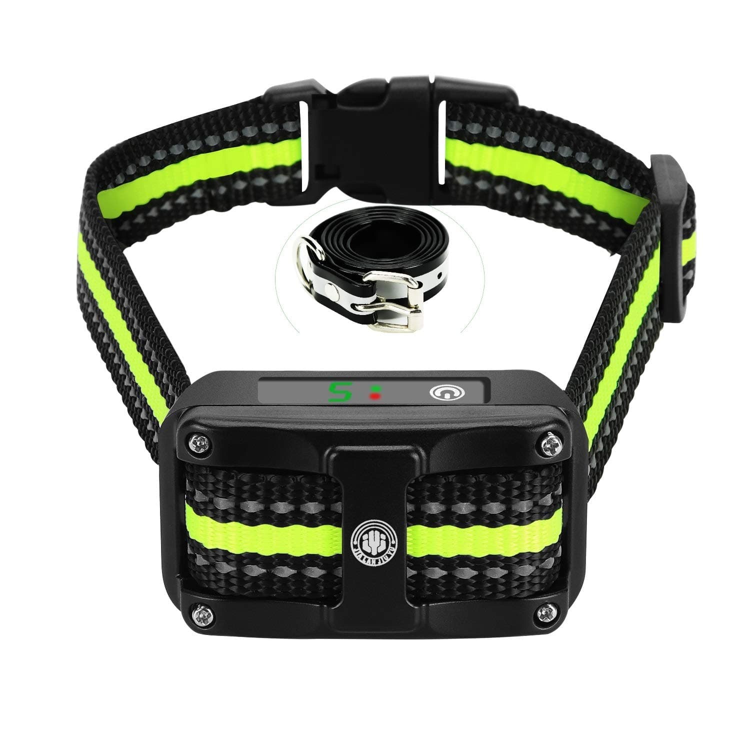 Bark Collar [ Newest 2019 Upgraded ] Rechargeable Shock Training Collar with IP67 Waterproof and Smart Detection Module w/Triple Anti Barking Modes: Beep/Vibration/Shock for Small/Medium/Large Dogs