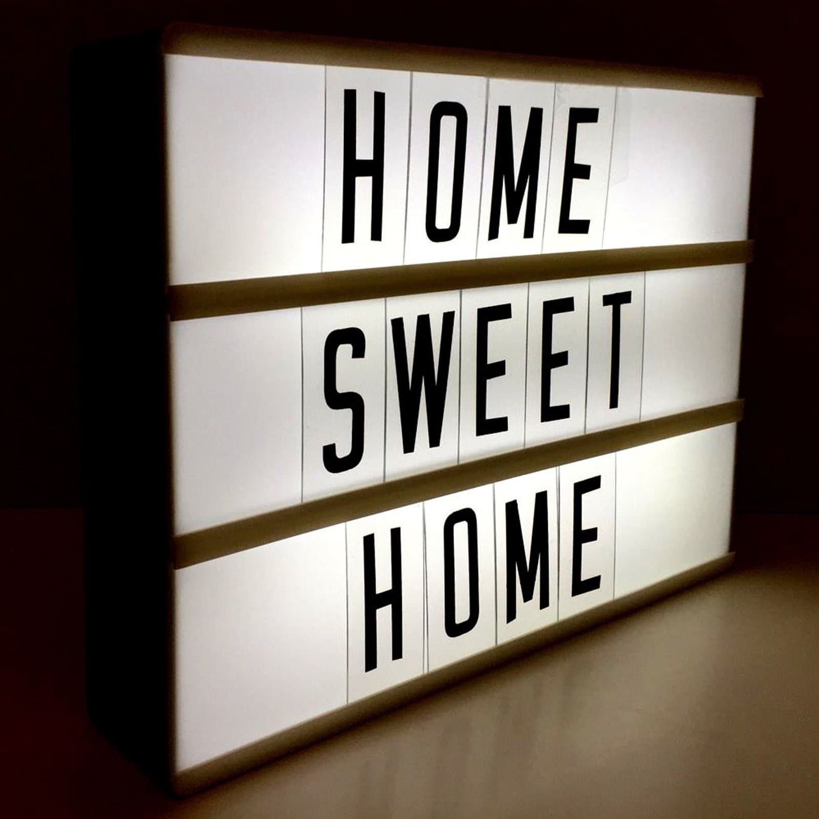 Cinematic LightboxBright White LED A4 Letter Box Lamp with 90 Letters Numbers Symbols Emoji