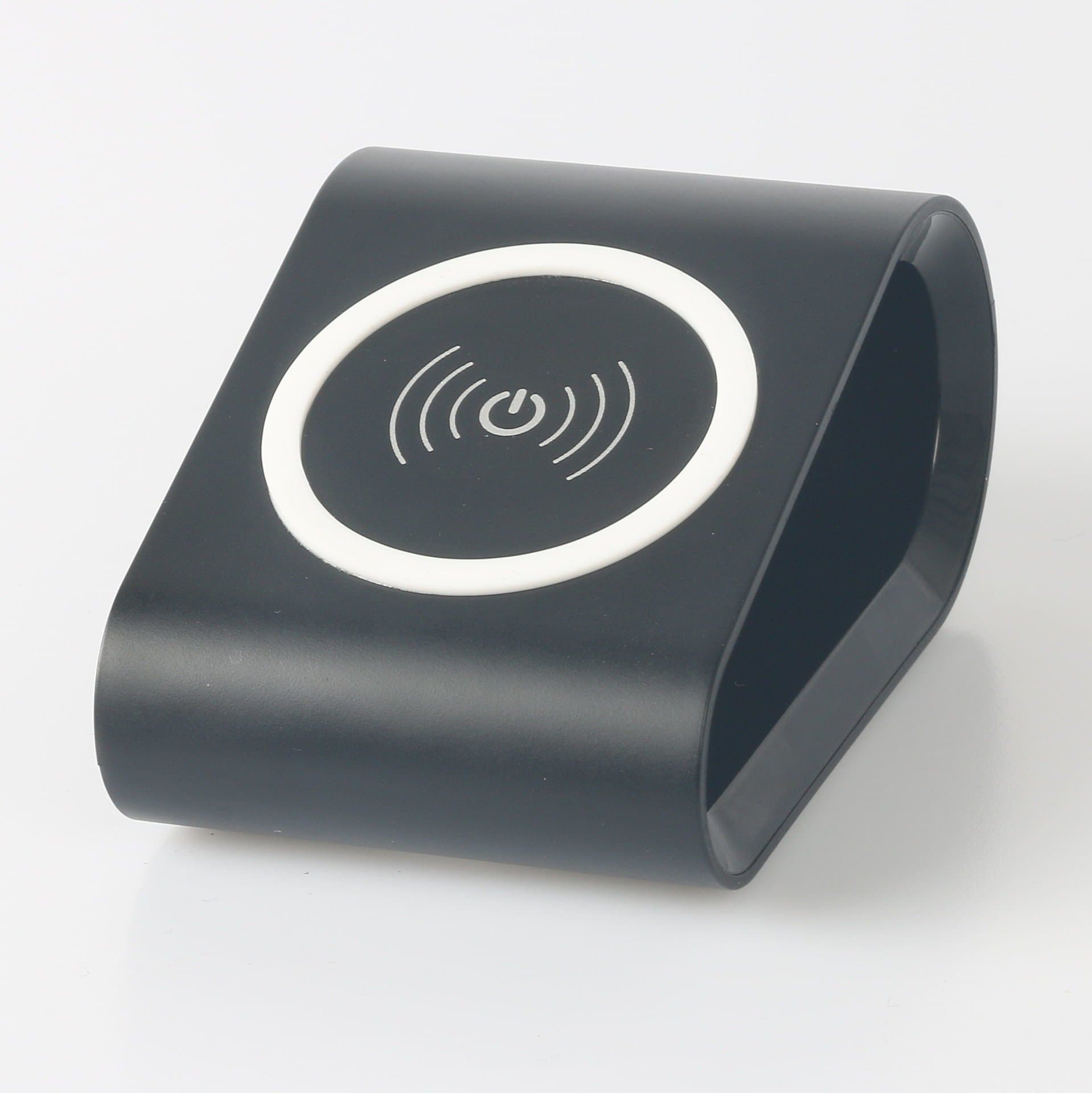 Fast Wireless Charger Qi-Certified, 10W Wireless Charging Pad Stand with Anti-slip Rubber Ring, Phone Universal Bracket Hollow Cooling Arc Wireless Charger for iPhone X/8/Plus Samsung Galaxy S9/Plus