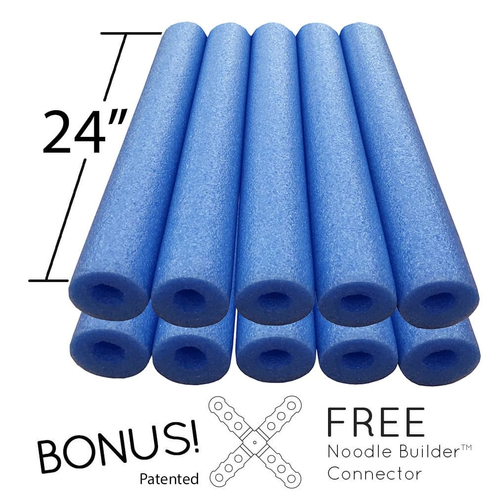 Noodle Builder 10 Pack of 24 Inch Noodles Blue
