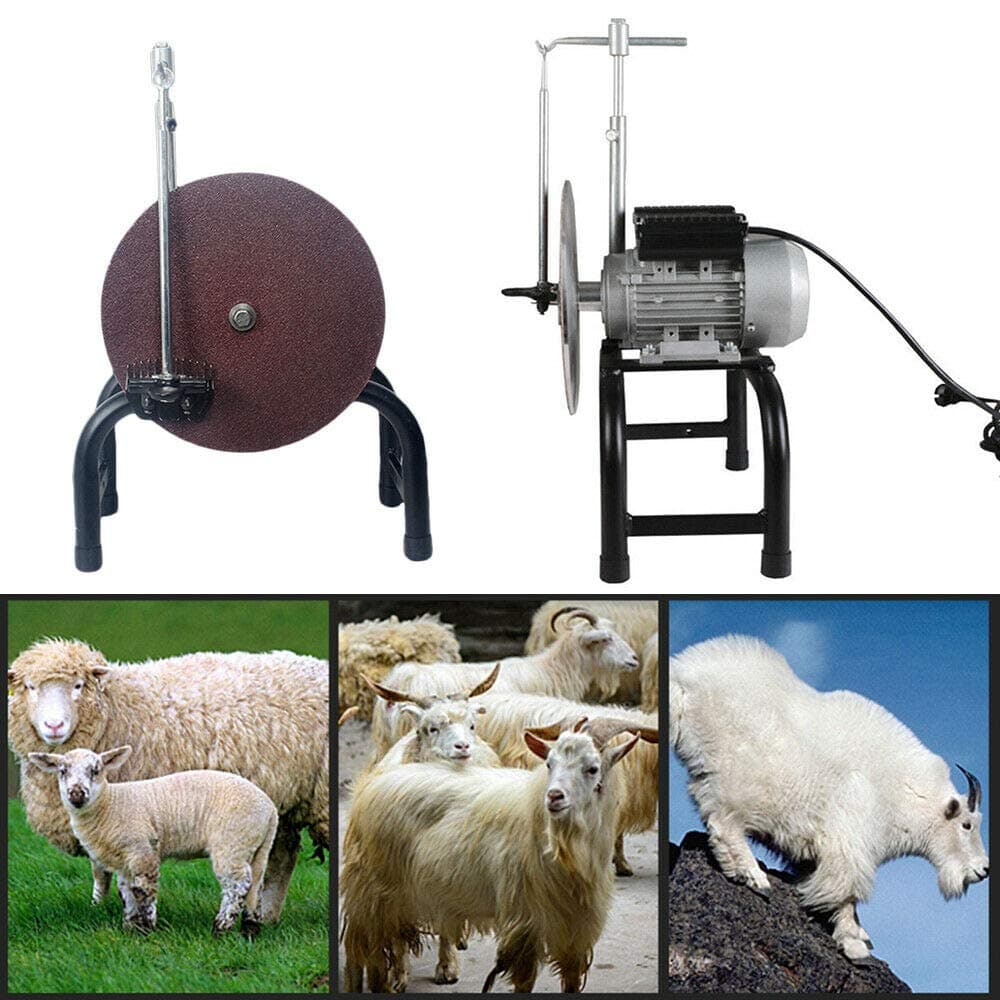 DY19BRIGHT Electric Goat Shears Scissors Grinding Machine Sheep Clipper Blade Sharpener Shaving Fur Wool for Sheep Cattle Horse Dog Farm Livestock 110V US Stock