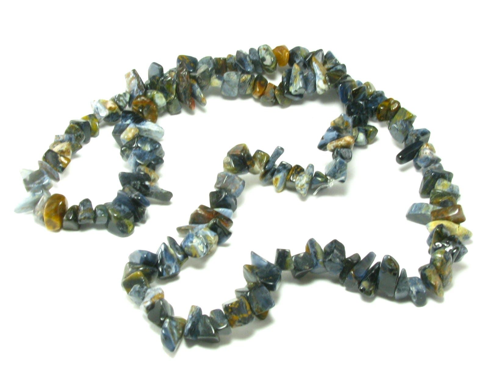 Pietersite Necklace Beads From Namibia - 24"