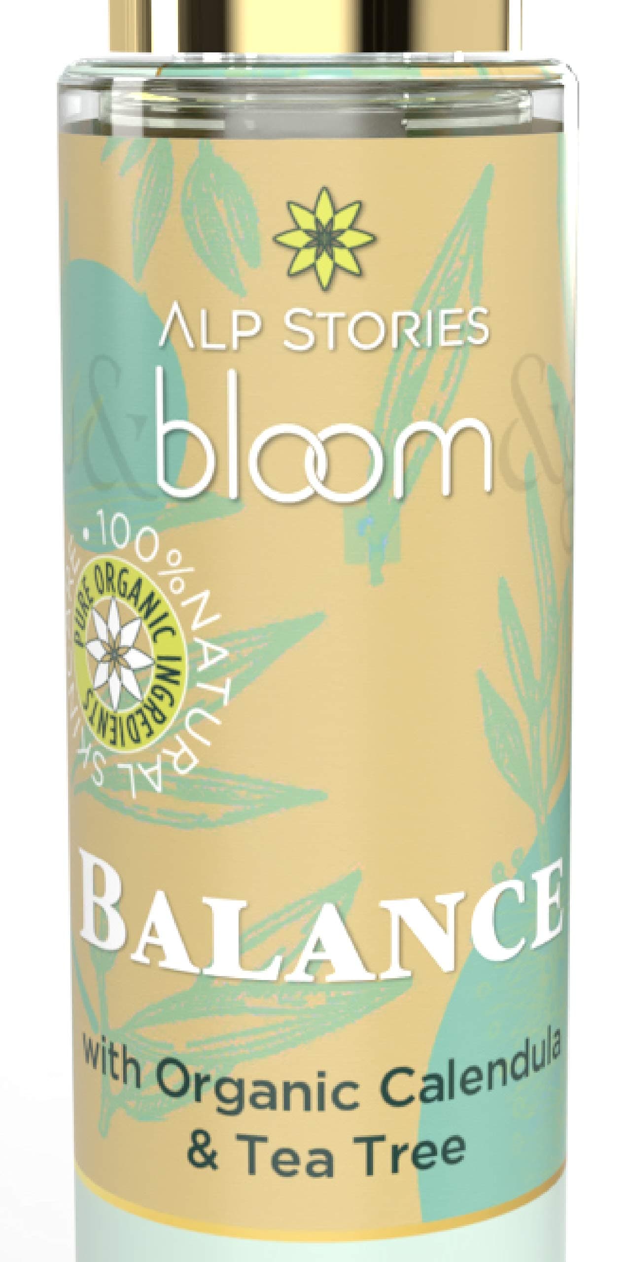 Organic Tea Tree Face Moisturizer (Made in Italy) – Natural Tea Tree Oil Formula to Reduce Inflammation and Help Clarify Skin – by Alp Stories | bloom&grow