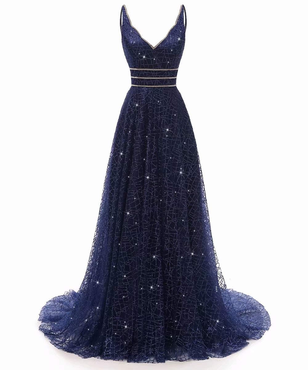 RJOAMWomen's Long Deep V-Neck&Back Evening Gown