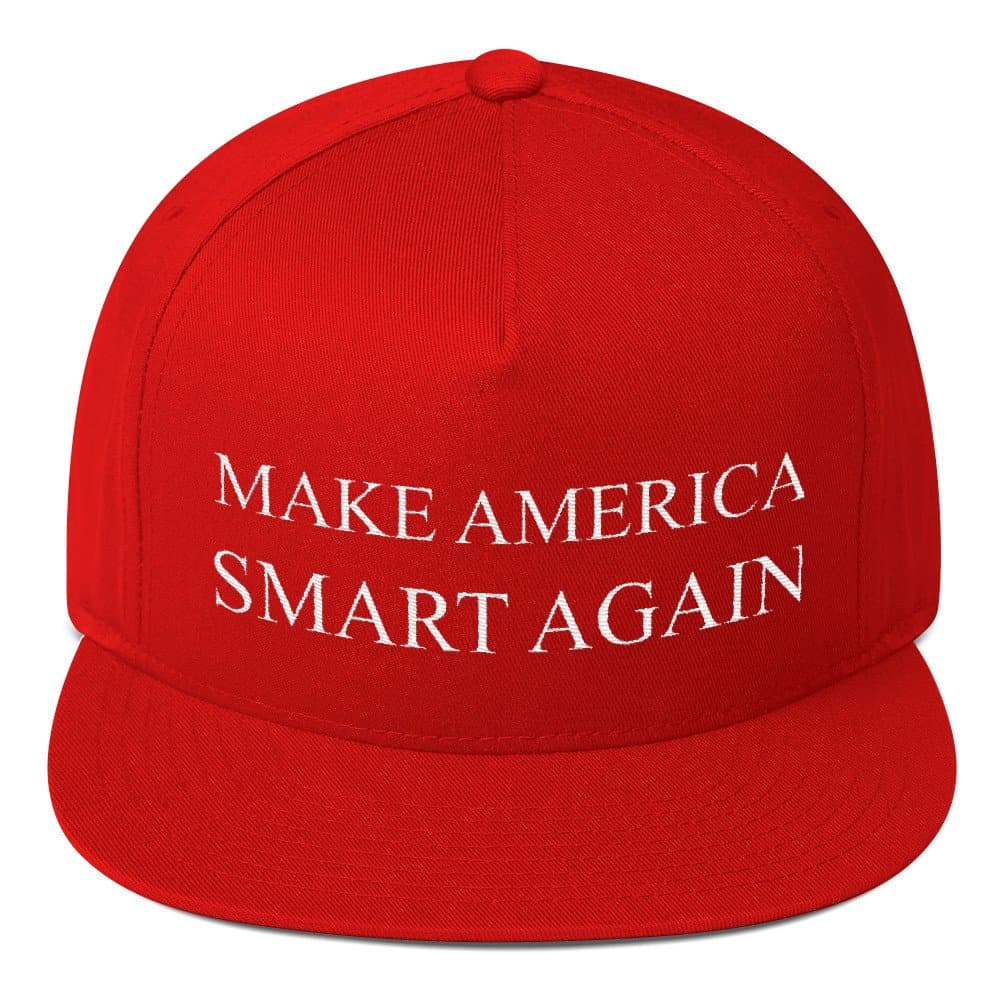 The Resistance Make America Smart Again Flat Bill Cap