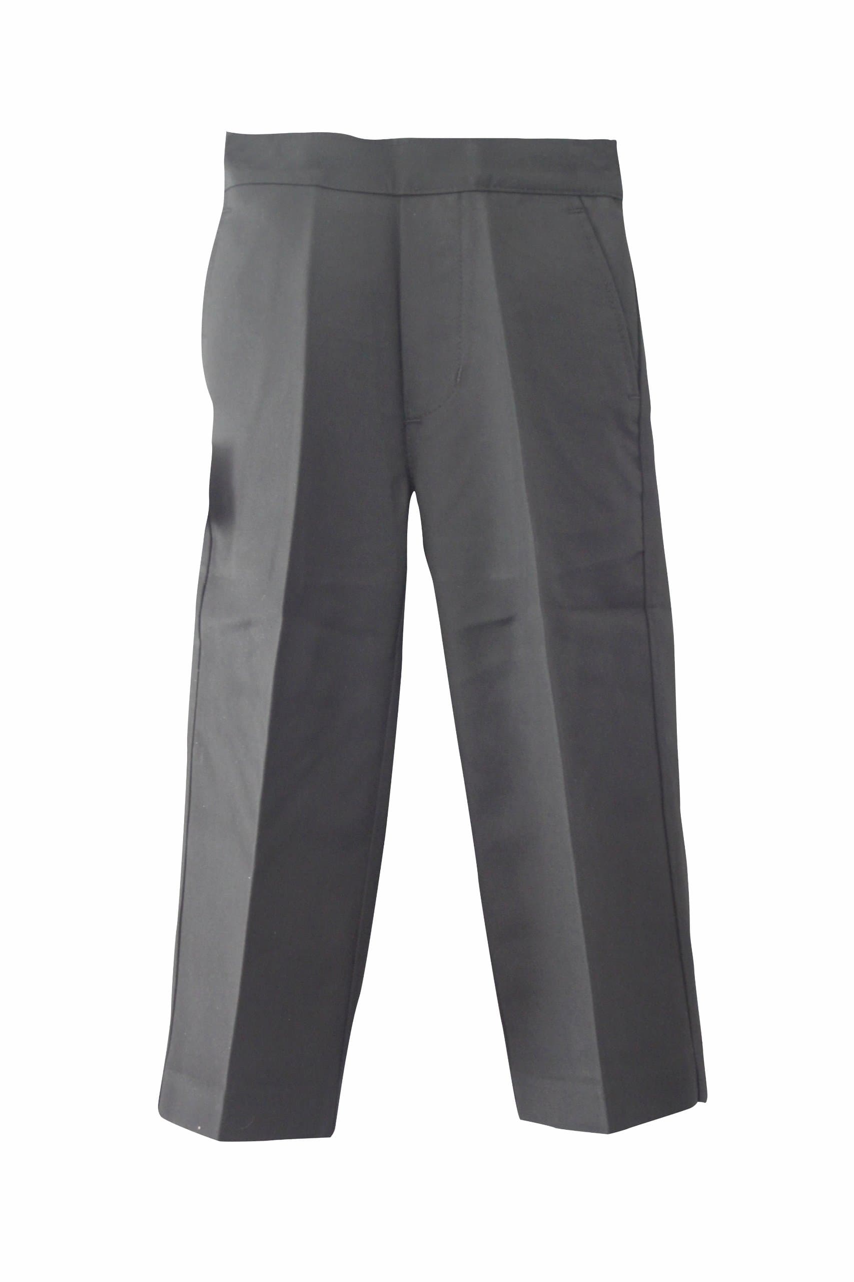 DU SchoolwearDirect Uniforms Classic Quality Boys palvini School/Nursery Pull-Up Trousers-Black/Grey- Ages-18Mth-8Yrs, Size:5-6Yrs 20" Waist X 18" Inside Leg, Color:Grey