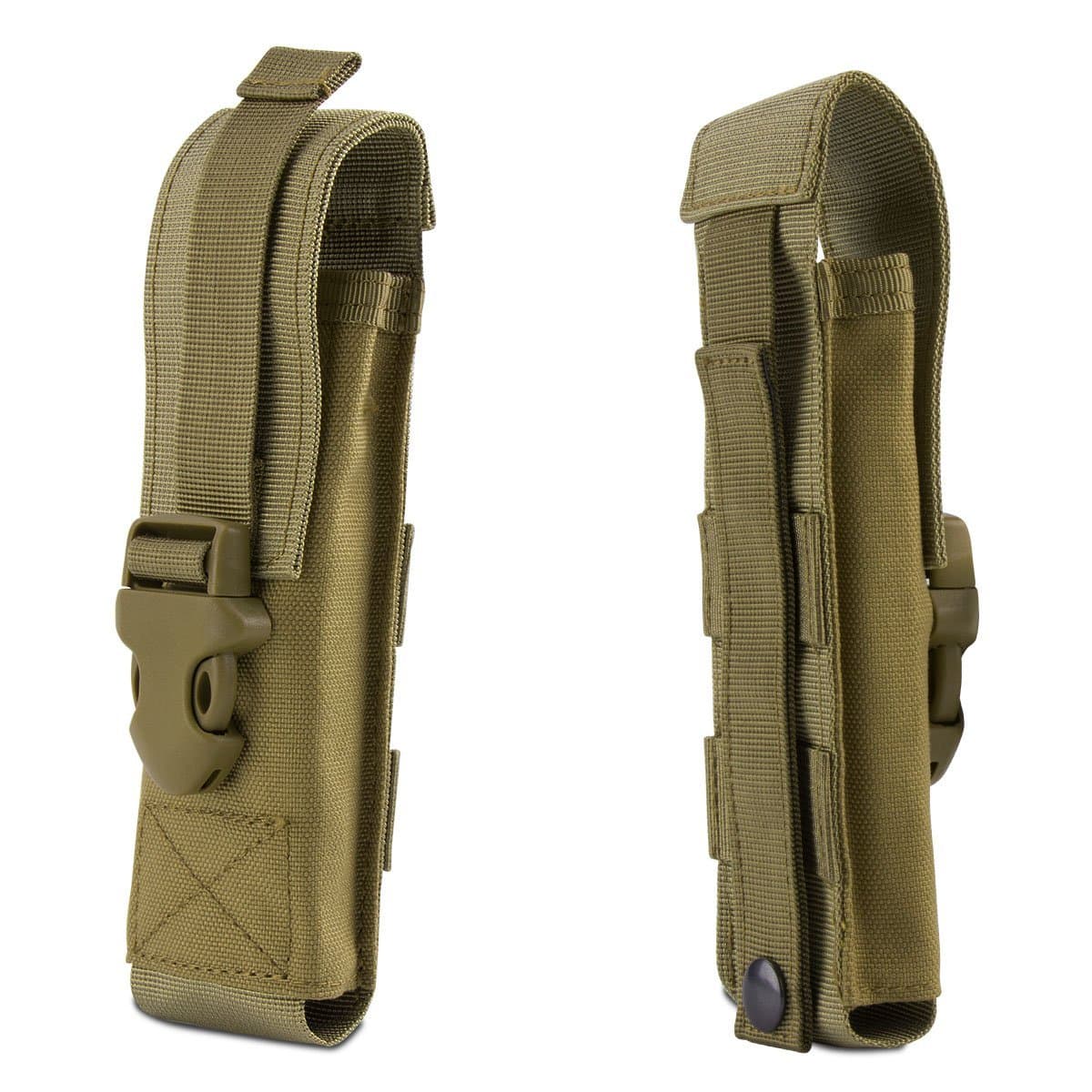 IronSeals Tactical Flashlight Pouch Holster Case Belt Pouch, Molle Organizer Pouch Mini Scissor Pouch