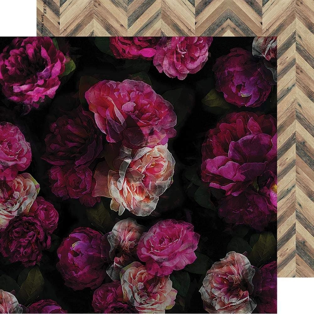 Heidi Swapp Patterned Paper, Purple, 12-x-12