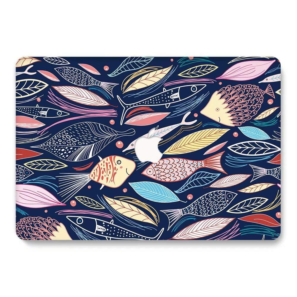 Mac Book Pro 16 inch Case 2019 Release, Jiehb Mac Book Protection Case for New Mac Book Pro 16 Inch Retina with Touch Bar Touch ID Model: A2141 - Fish