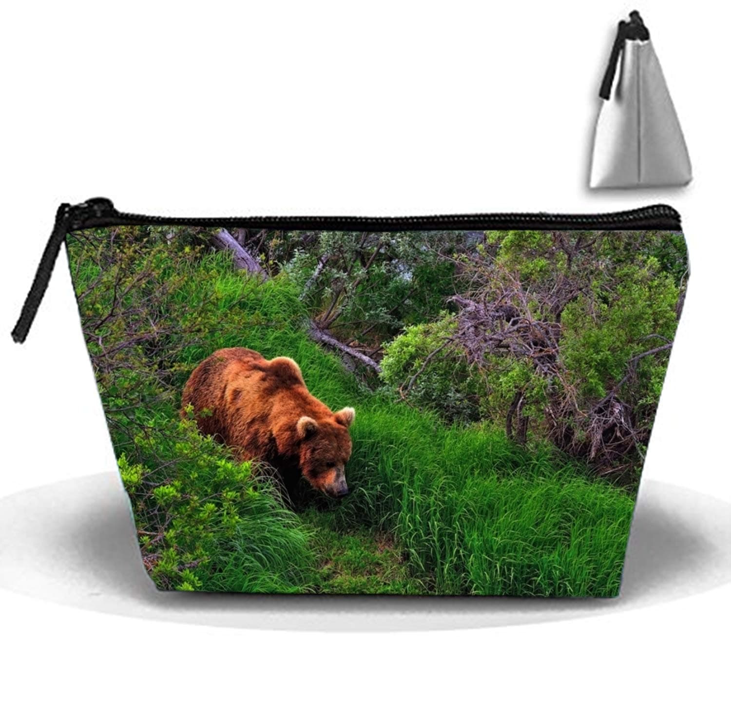Brown Bear Durable Waterproof Trapezoidal Travel Make Up Bag