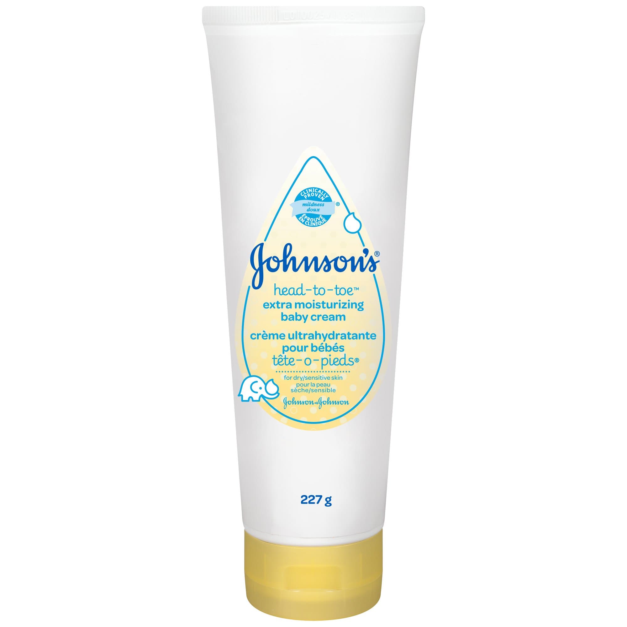 JOHNSON’S HEAD-TO-TOE extra moisturizing baby cream, 227g