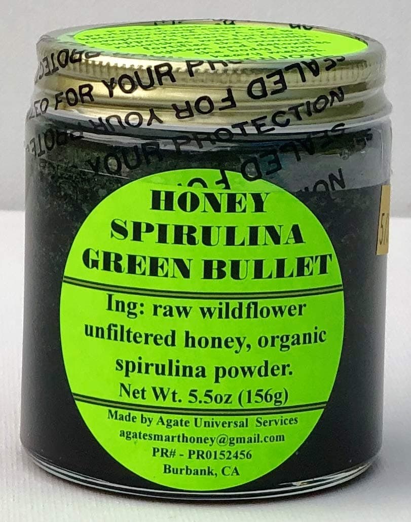 HONEY SPIRULINA GREEN BULLET 5.5oz.