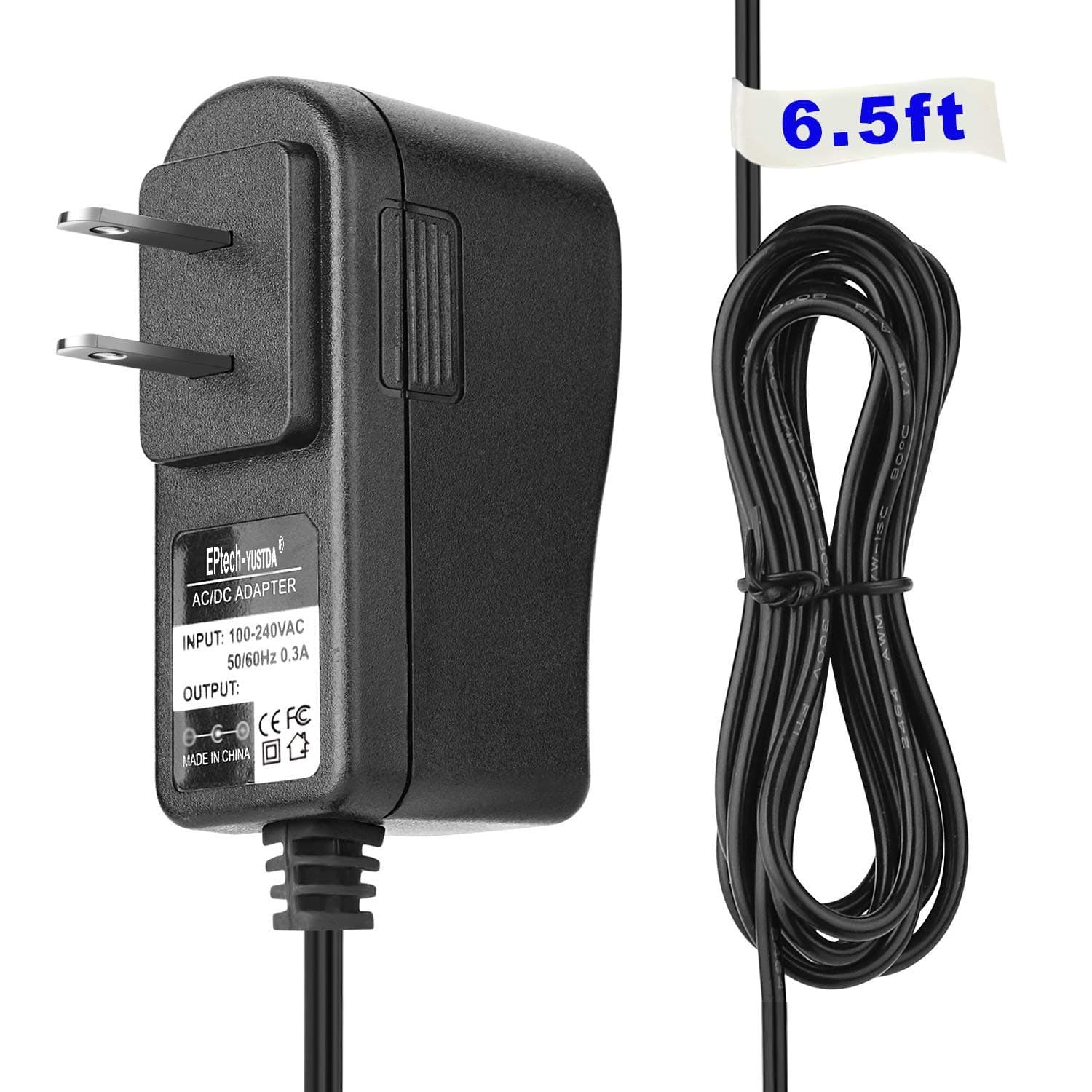 AC Power Adapter for Omron HEM-7131-Z/HEM-7221/HEM-7222-Z/HEM-7320-Z/HEM-7320T-Z/HEM-7321/HEM-7321-Z/HEM-7321T/HEM-7321T-Z Blood Pressure Monitor