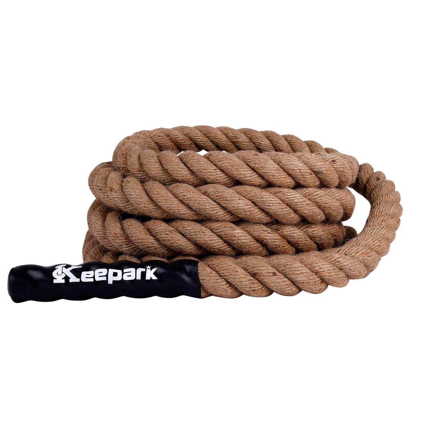 Keepark Climbing Rope, 1.5 Inch in Diameter, No Mounting Bracket Included, Length Available 8, 10, 12, 15, 20, 25, 30Feet