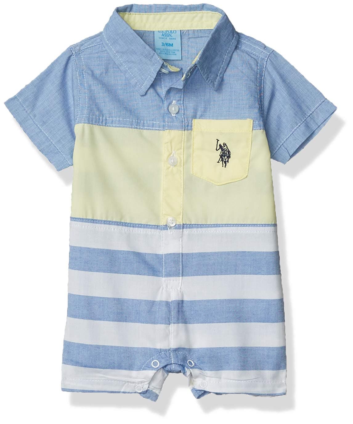 U.S. Polo Assn. Baby Boys' Rompers