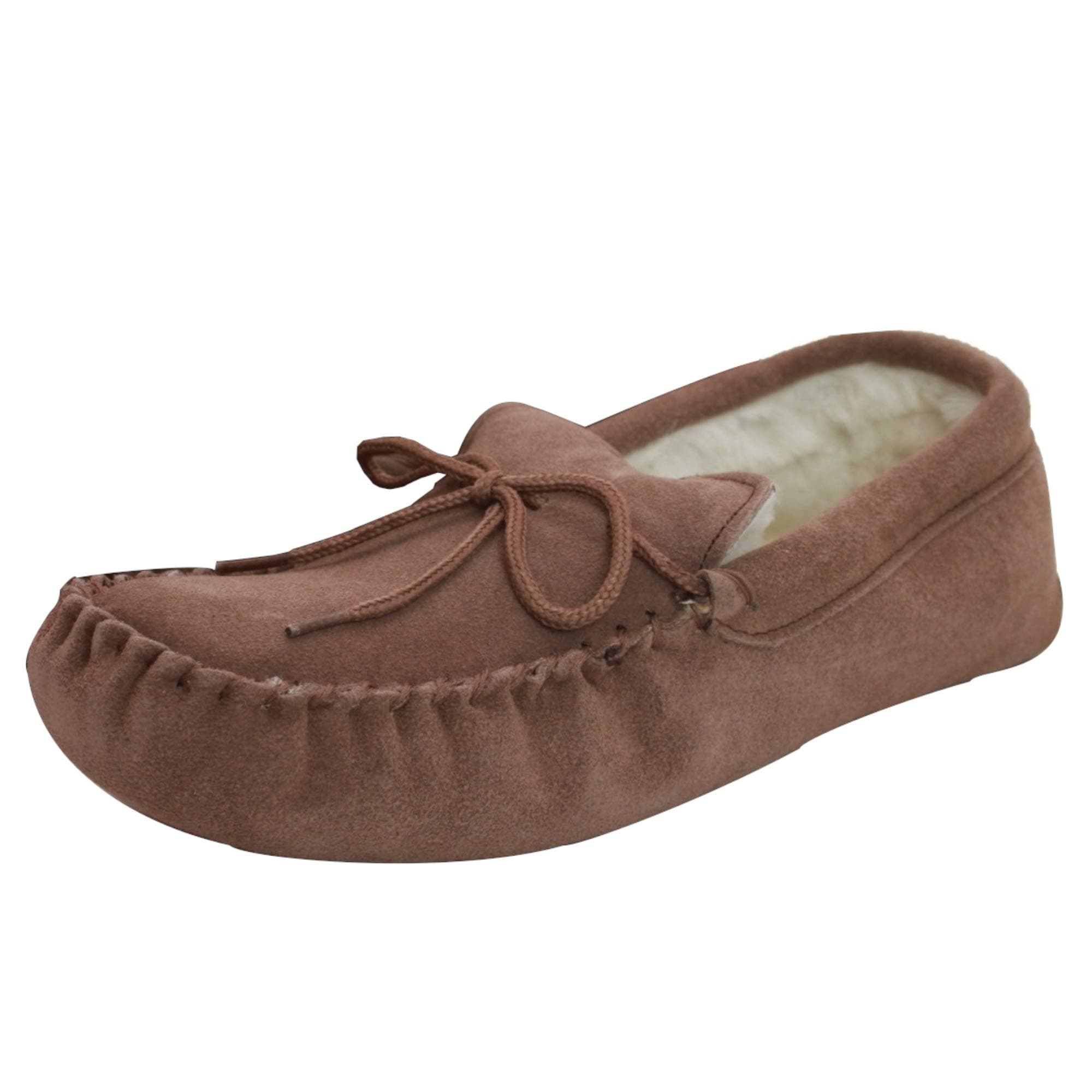 Eastern Counties Leather Unisex Wool-Blend Soft Sole Moccasins