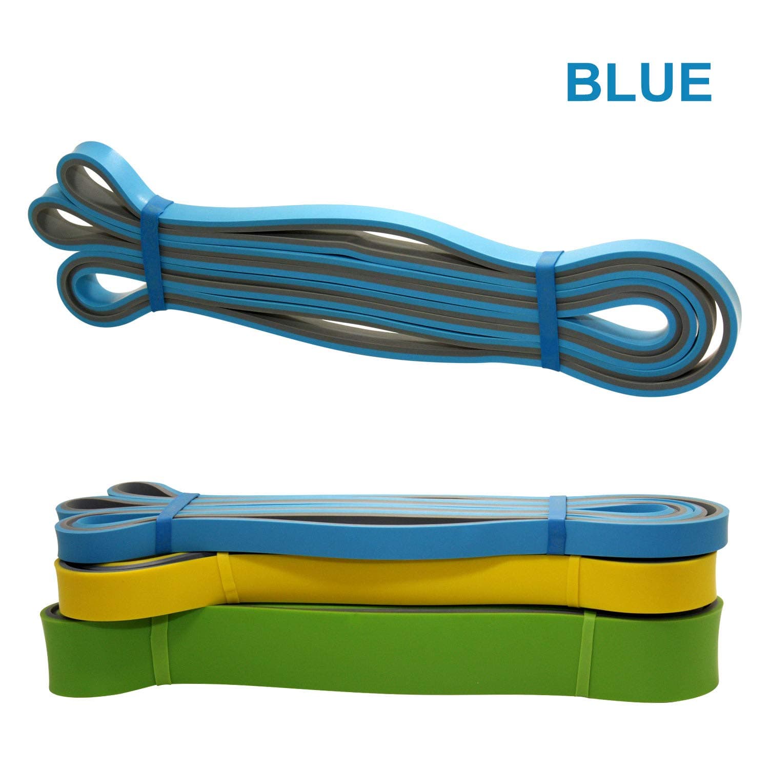 Resistance Bands, Heavy Duty Exercise Bands Pull Up Fitness Stretch Bands for Power Training, Chain Up, Cross Training, Weight Lifting, Gymnastics, Stretching, Home Gyms and Yoga