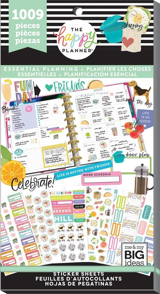 Me & My Big Ideas Essential Planning Value Pack Sticker Sheets - The Happy Planner