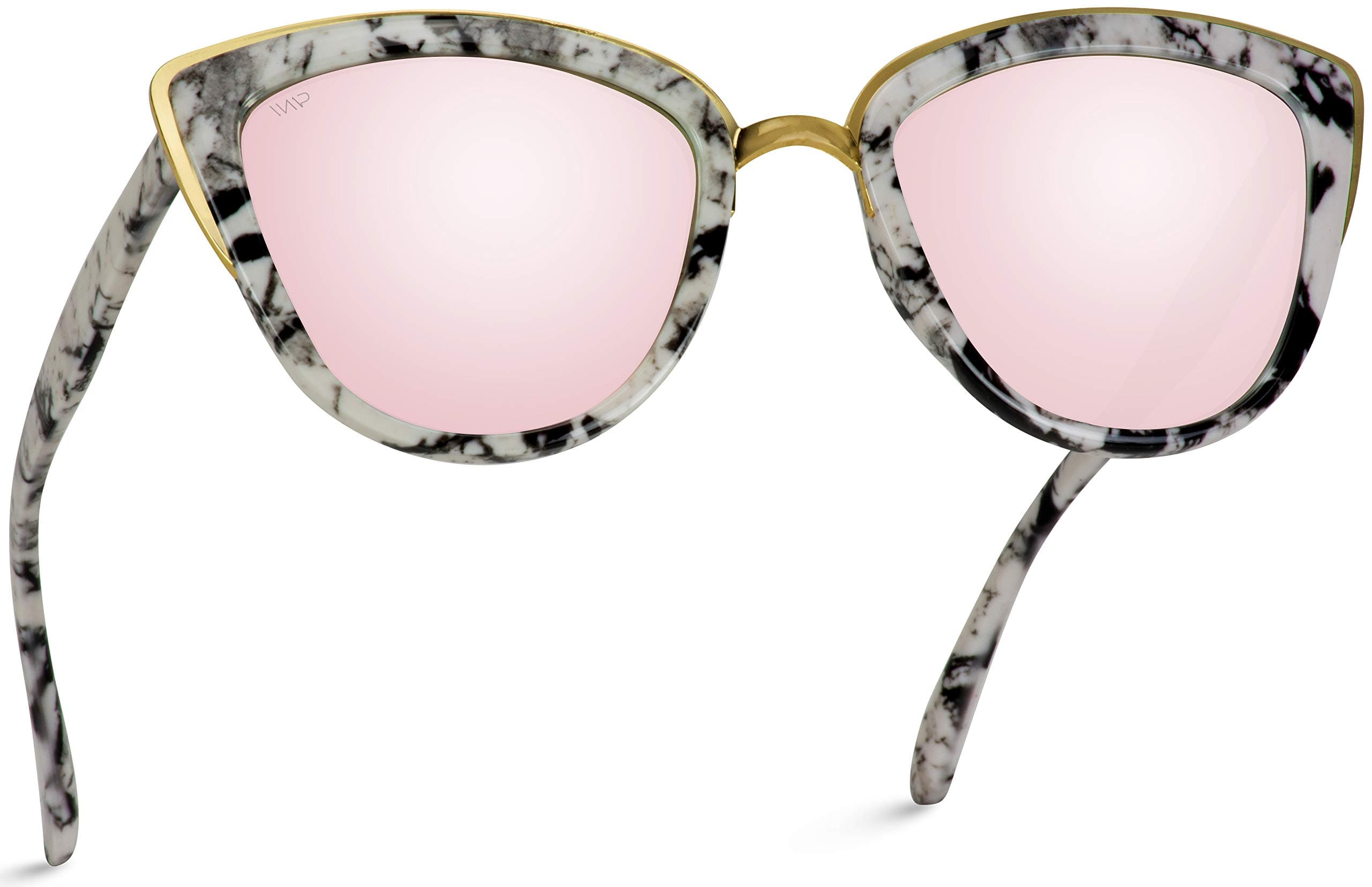 Womens Cat Eye Mirrored Reflective Lenses Oversized Cateyes Sunglasses