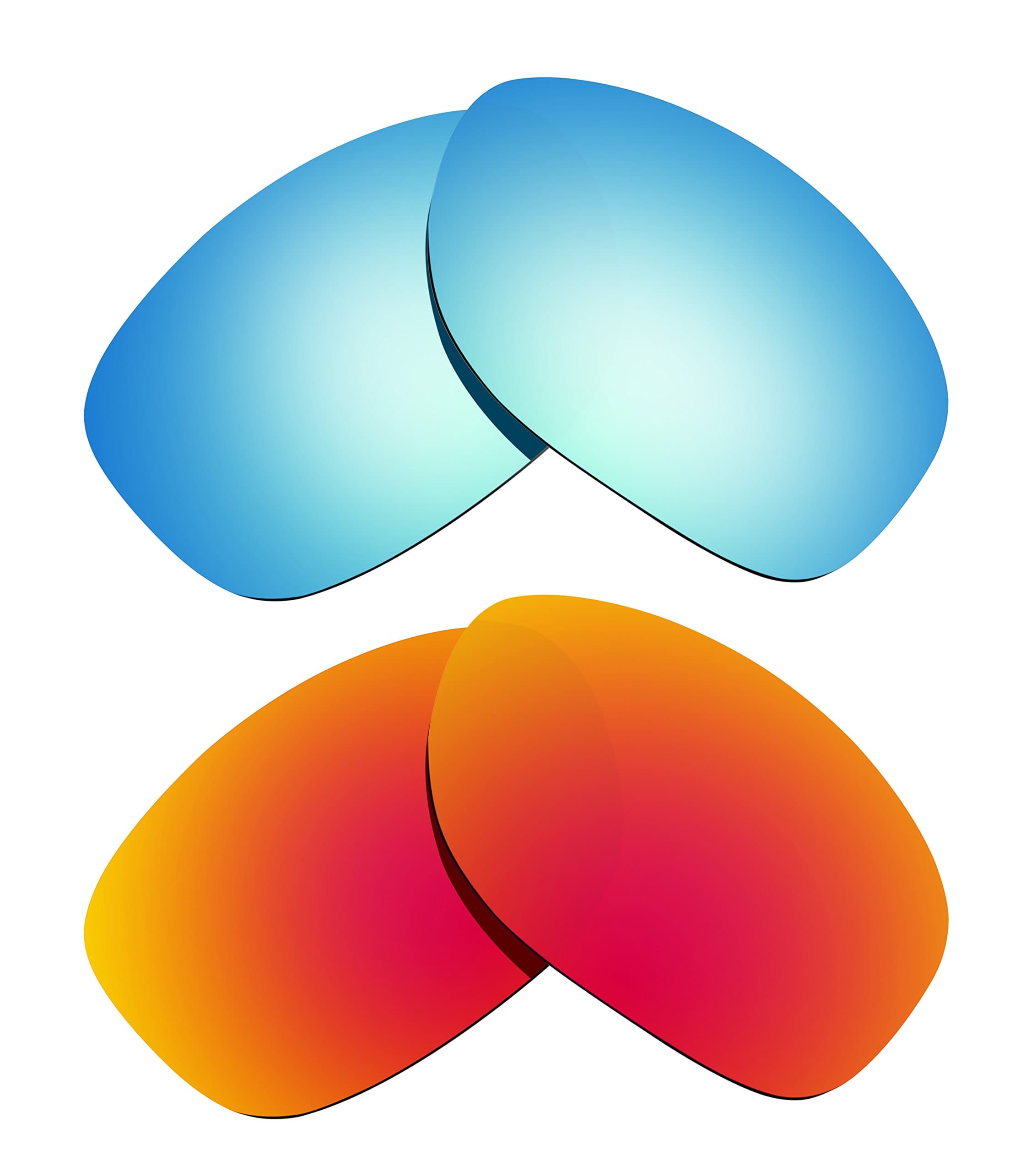 Littlebird4 2 Pairs Polarized Replacement Lenses for Oakley Pit Bull- Multiple Options