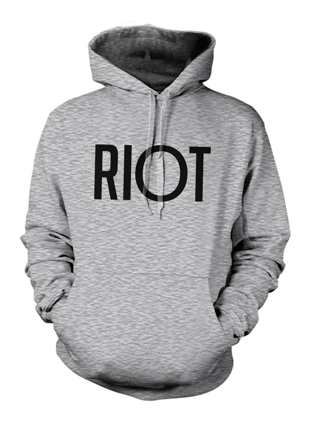 Riot Hoodie Sweatshirt Grey XX-Large