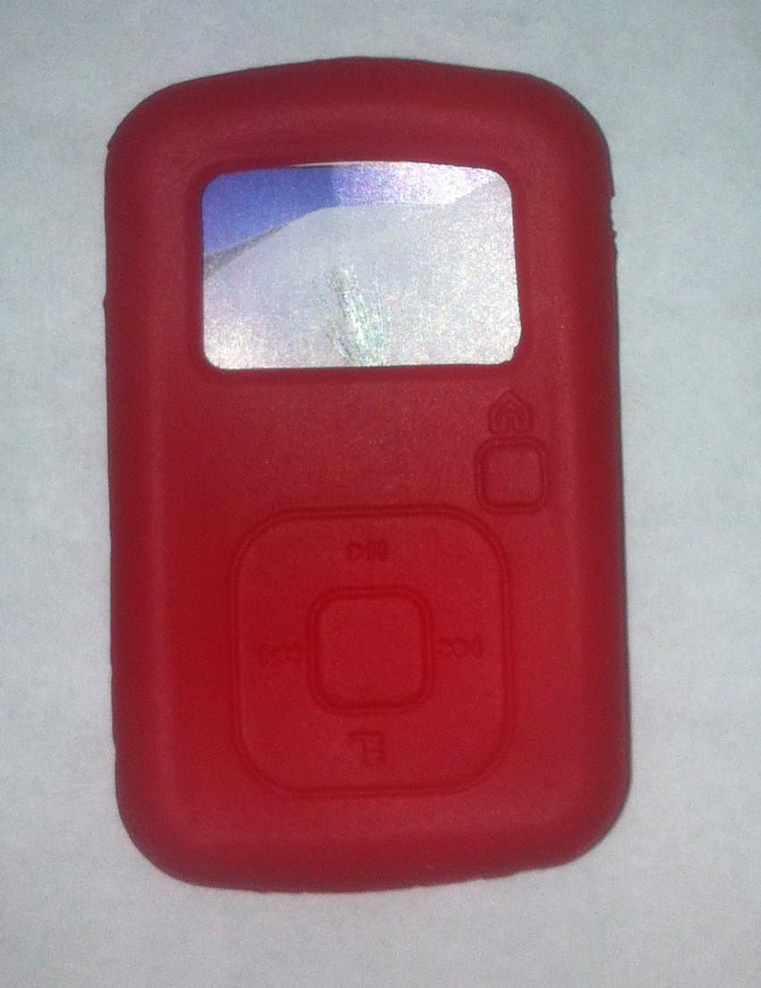 Upper Tech Uk Red Silicone Skin Case for Sandisk Sansa Clip Plus+ MP3 Player Cover Holder