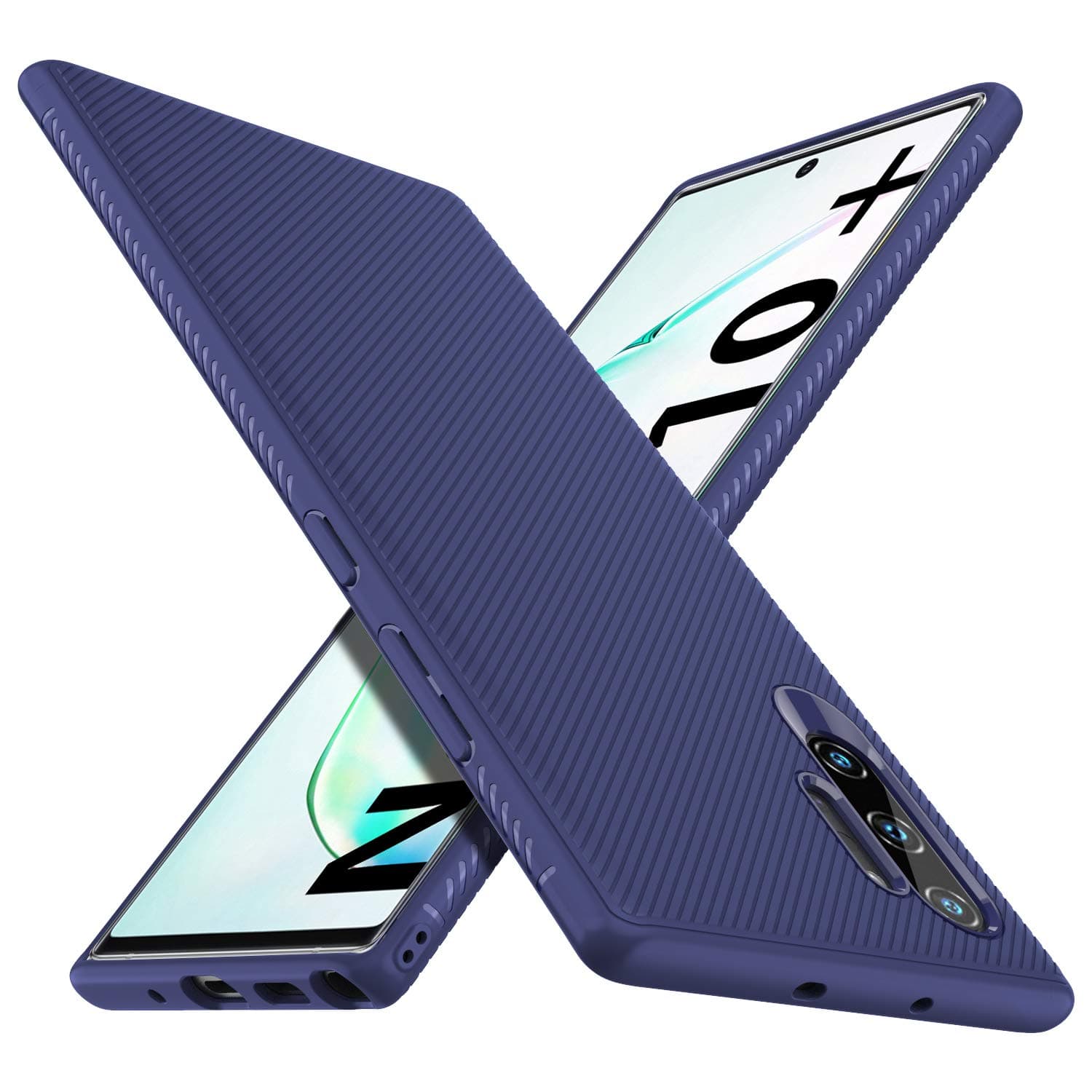 iBetter for Samsung Galaxy Note 10+ Case,for Samsung Galaxy Note 10 plus Case,Premium Soft Rubber Cover with Anti-Slip Ultra-Thin for Samsung Galaxy Note 10+ / Note 10 plus Smartphone.Blue