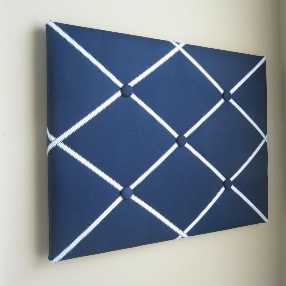 16x20 Navy Blue & Light Blue Memory Board, Memo Board, Ribbon Board, Bow Board, Photograph Organizer