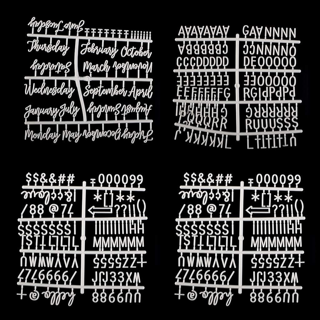 Huafi 4Pcs/Set Characters for Felt Letter Board Numbers for Changeable Letter Board