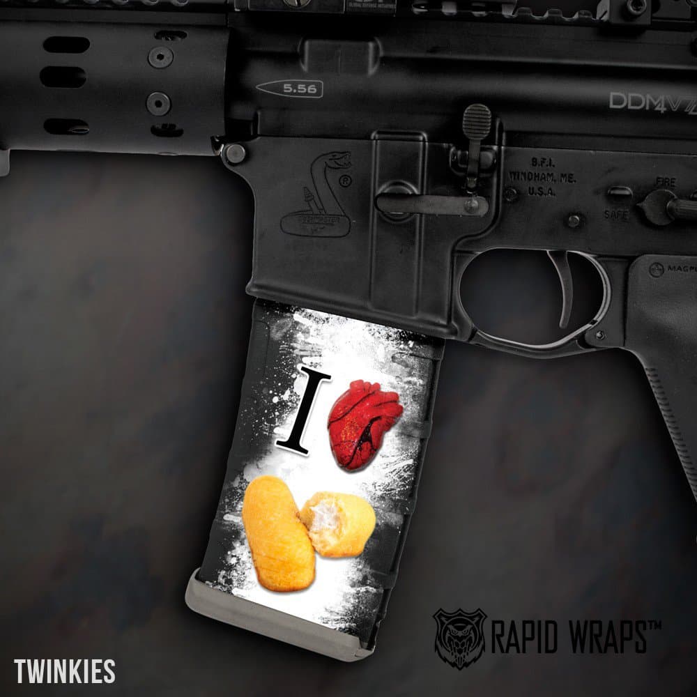 AR-15 Mag Wraps Rapid Wraps 3-Pack (I Heart Twinkies)