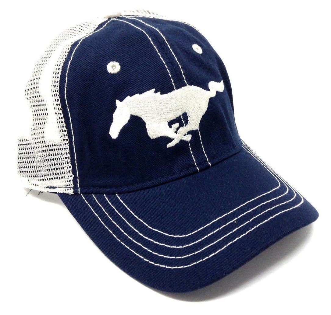 Ford Mustang Pony Logo Mesh Trucker Snapback
