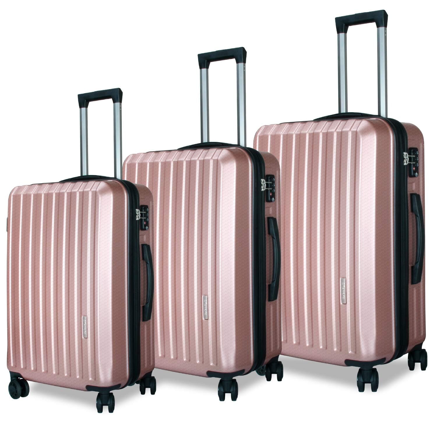 DFAVORS 3 Pcs Hardshell Luggage Set ABS+PC Lightweight Expandable Spinner Suitcase with TSA Lock (20”/24”/28”)