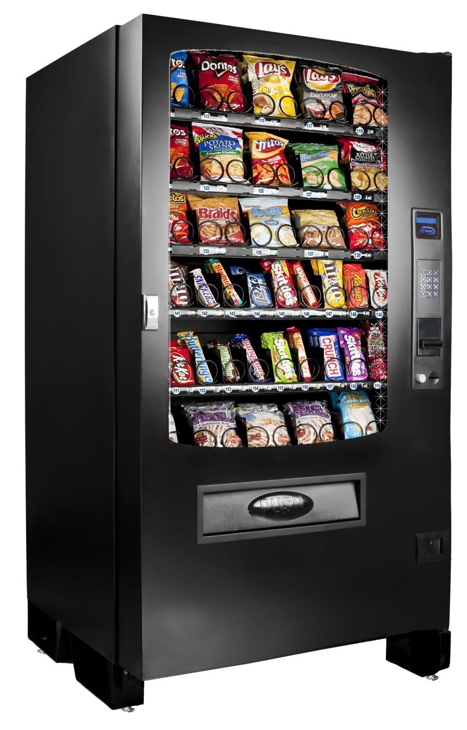 SEAGA Vending Machine For Snacks, Candy, Toys, CD's, DVD's and More, Plug and Play Software This Model Accepts Coin or Cash