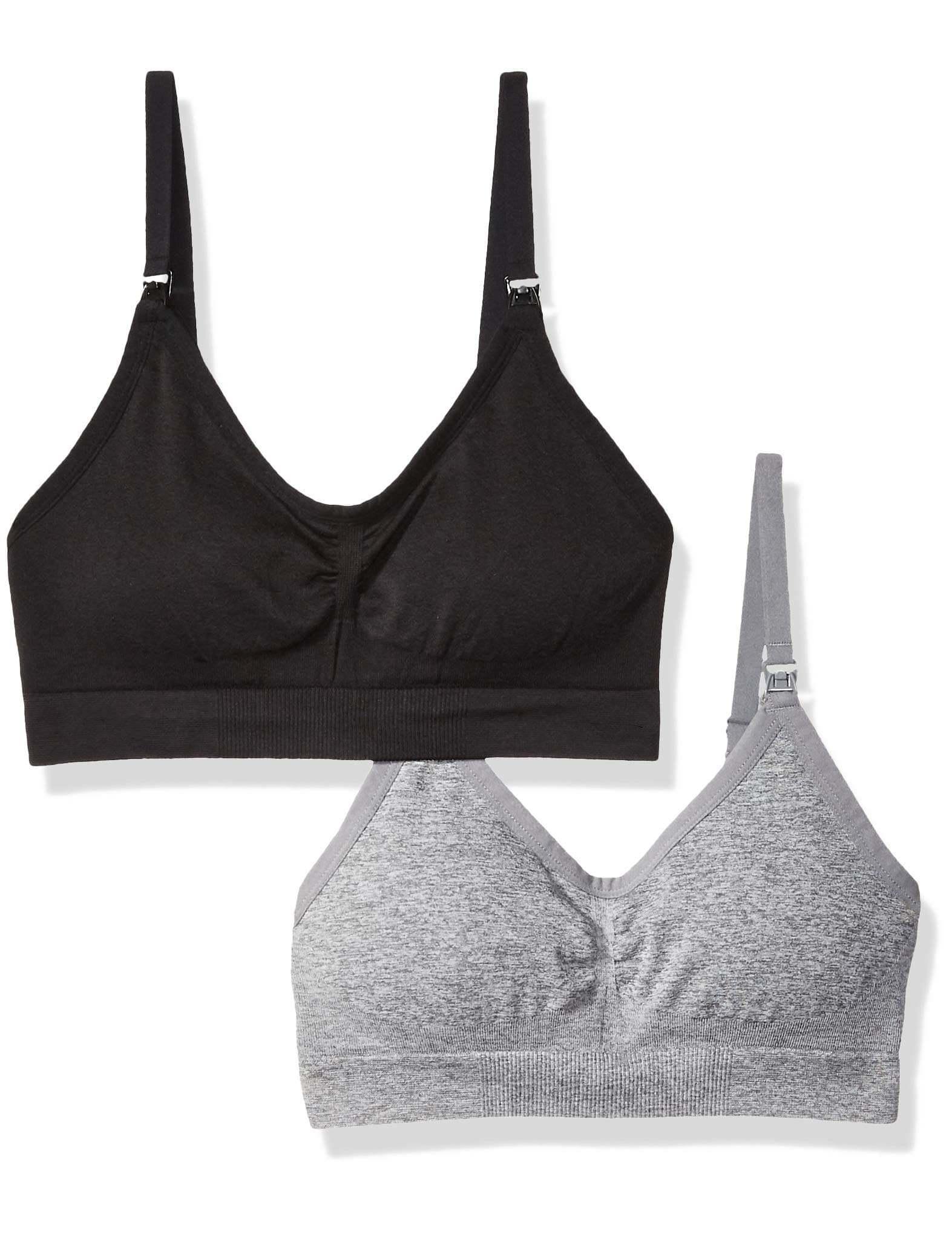 Amazon Brand - Arabella Women's 2-Pack Nursing Seamless Bralette