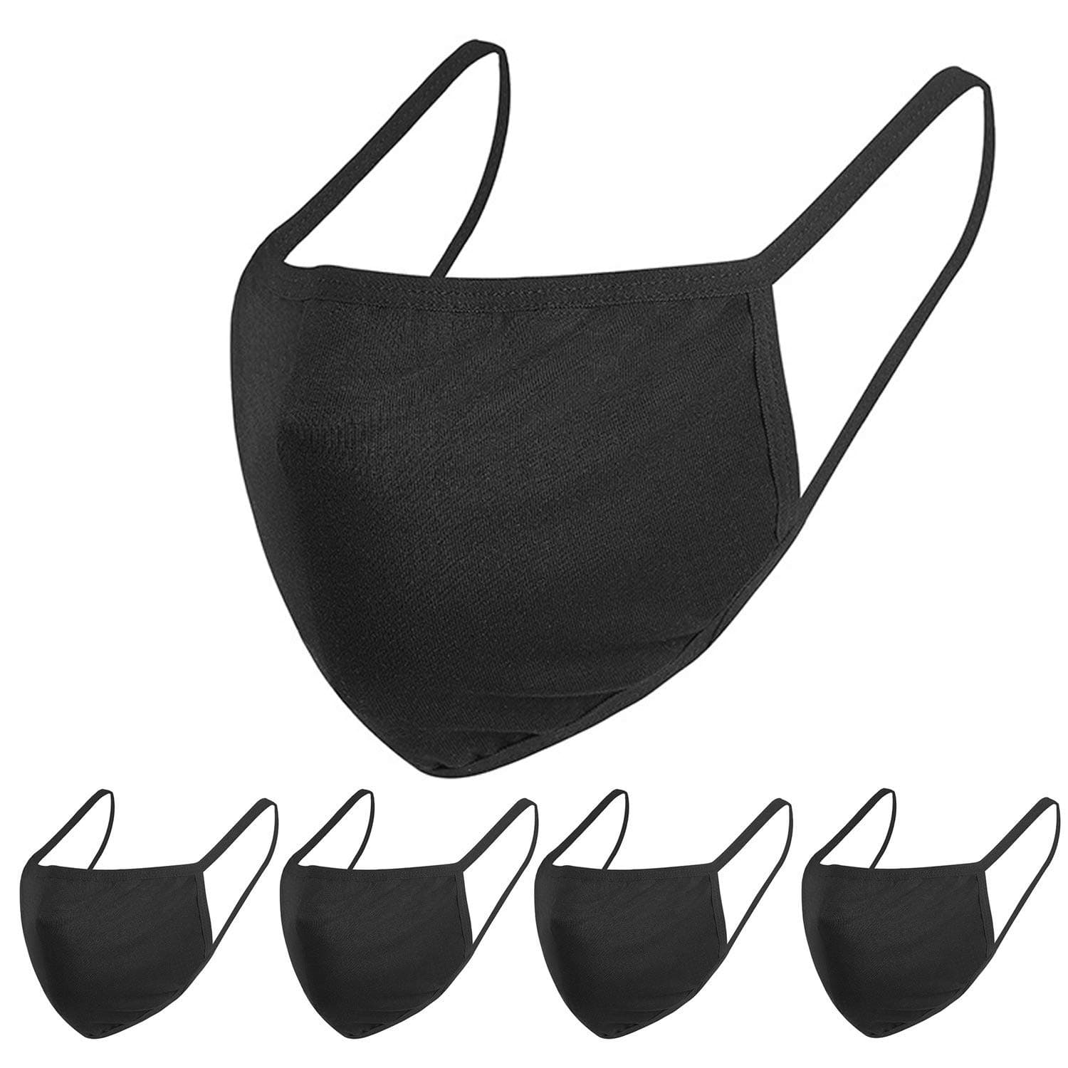 5PCS Unisex, washable and reusable Face Shield with Elastic Ear Loop Cover Full Face Anti-Dust