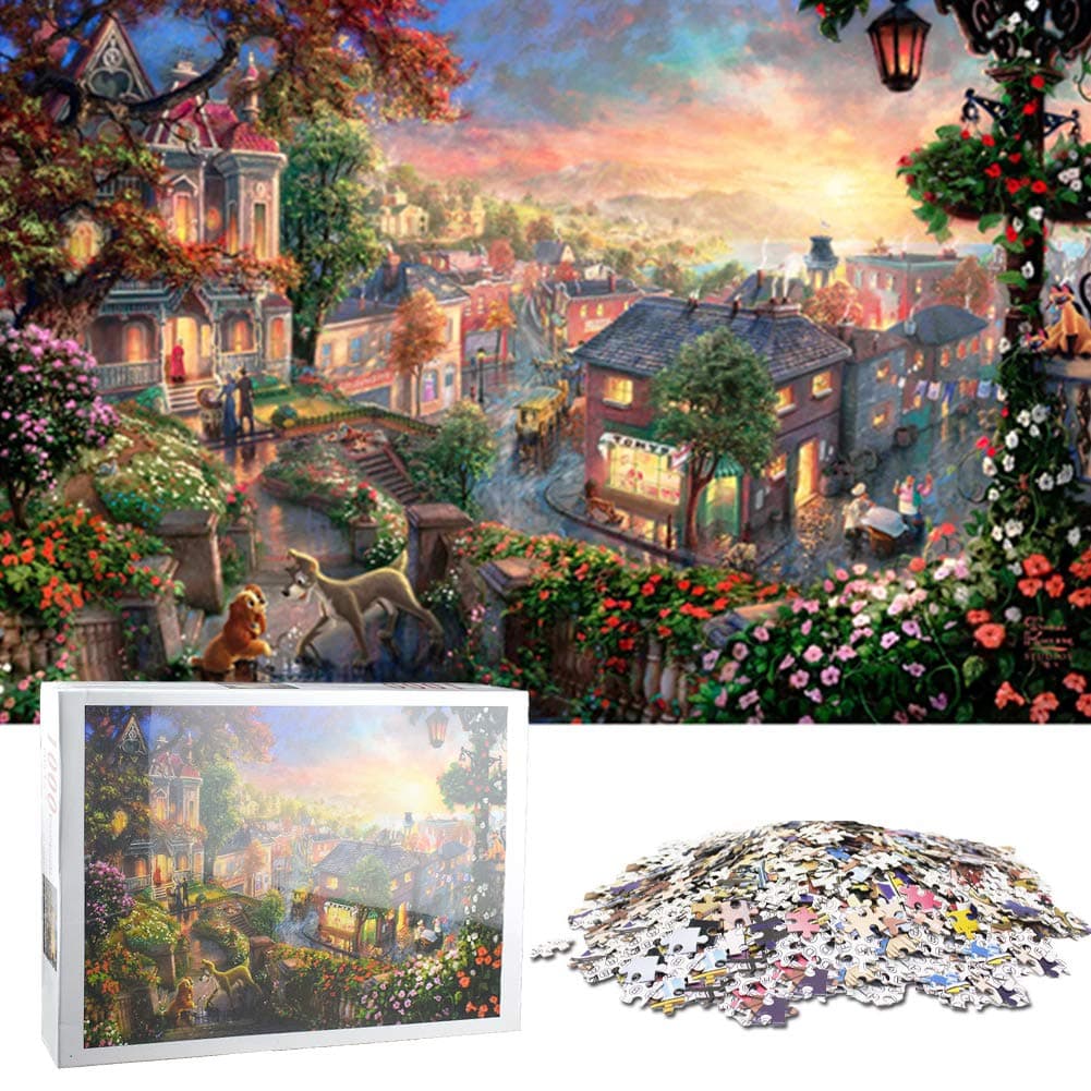 WLJI 1000 Pieces Jigsaw Puzzles Educational Games Brain Challenge Puzzle for Adults