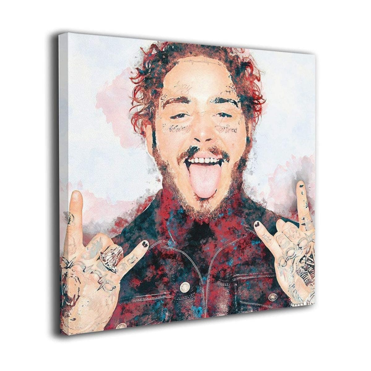 ASDS Canvas Square Wall Art Prints Post Ma-Lone Artwork Pictures Wall Decorations Visual Art Decor Ready to Hang