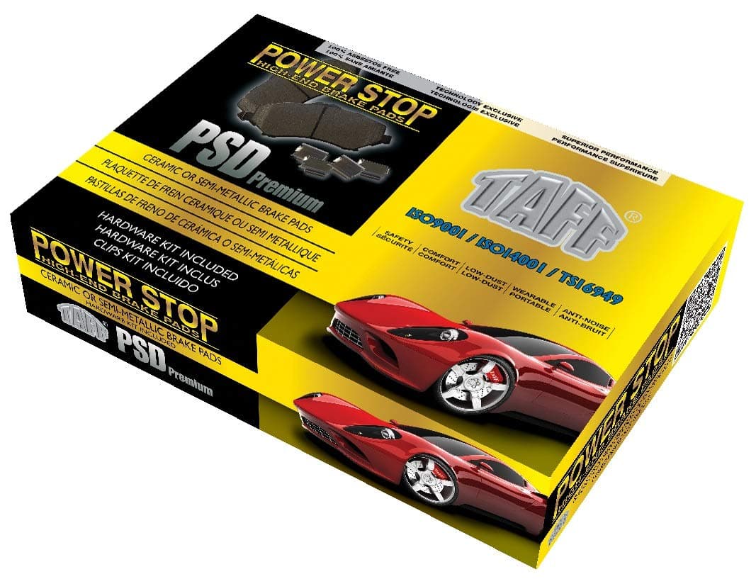 1992 Fits Chevrolet Camaro RS Front Ceramic Brake Pads with Hardware Kits and Two Years Manufacturer Warranty (Note: Reg Production Code J65)