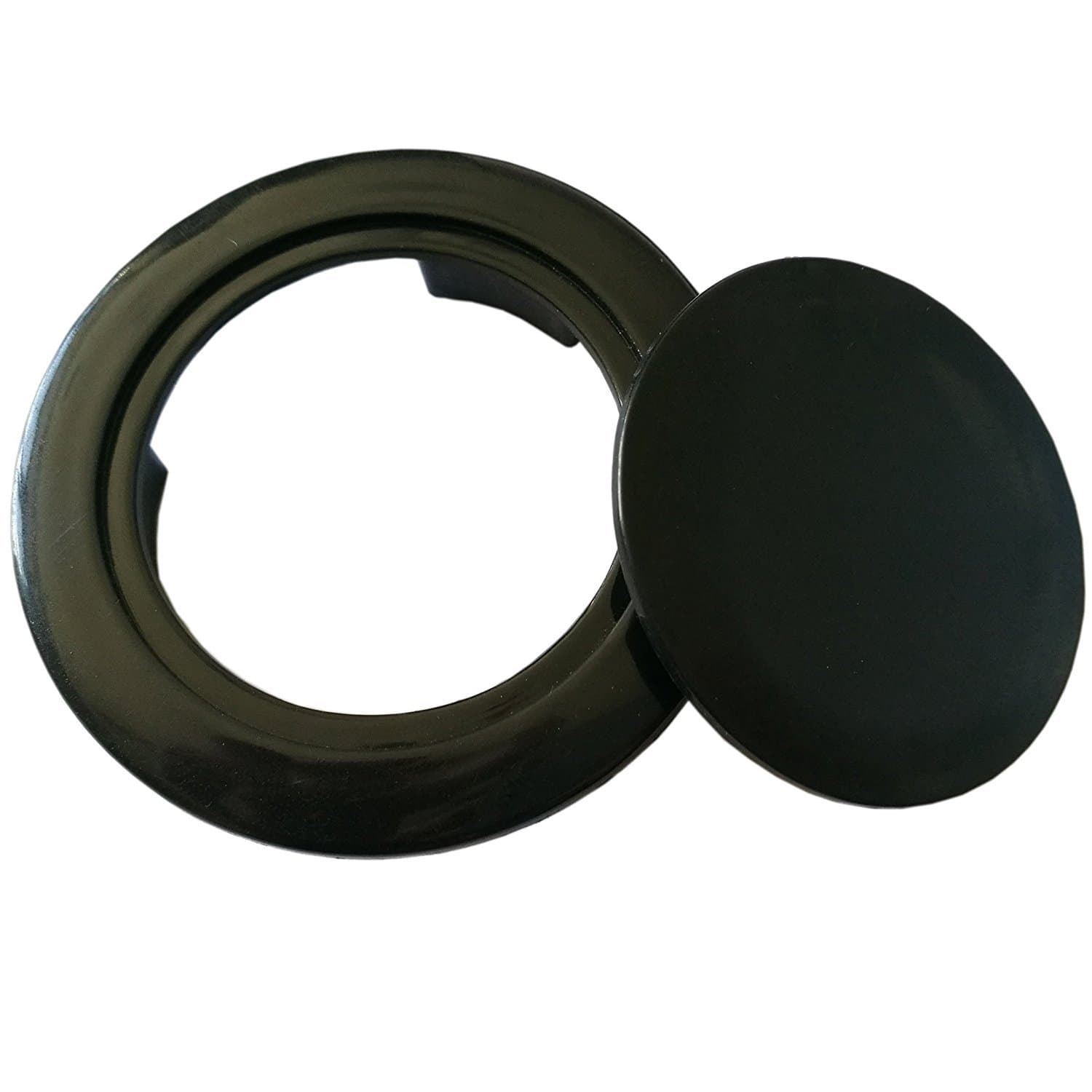 QIQIHOME Patio Parasol Umbrella Hole Ring Cap Plug Set,2-Inch. (Black)