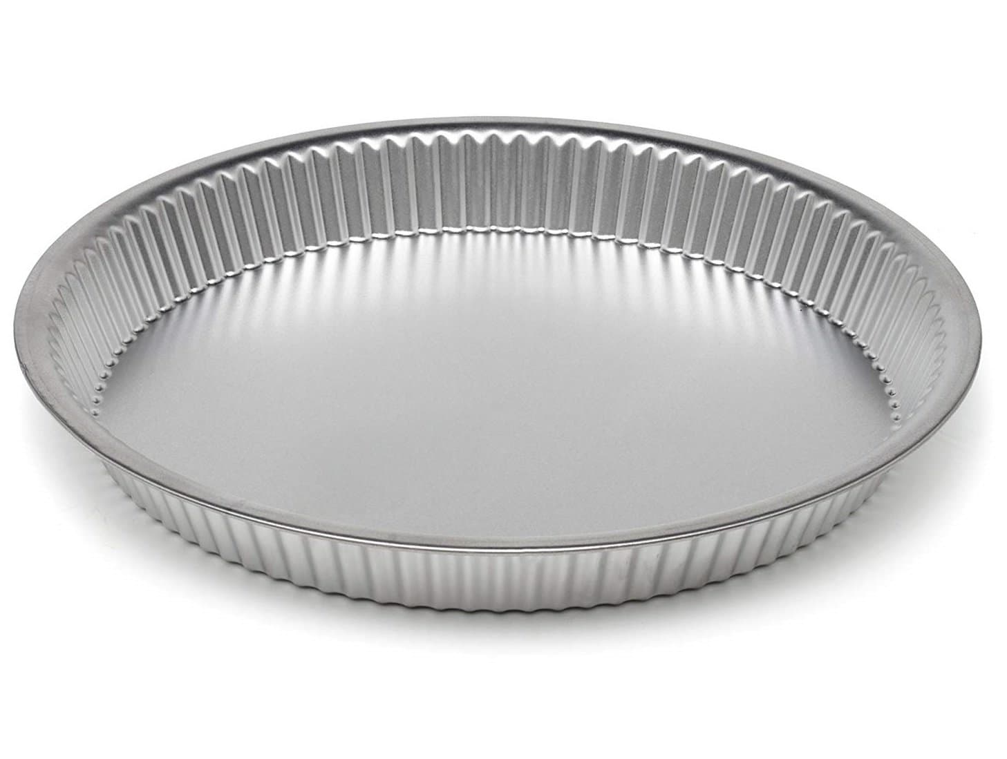 Tart pan Loose Base Quiche Moulds flan tin deep Fluted Tray Dish - 28 cm