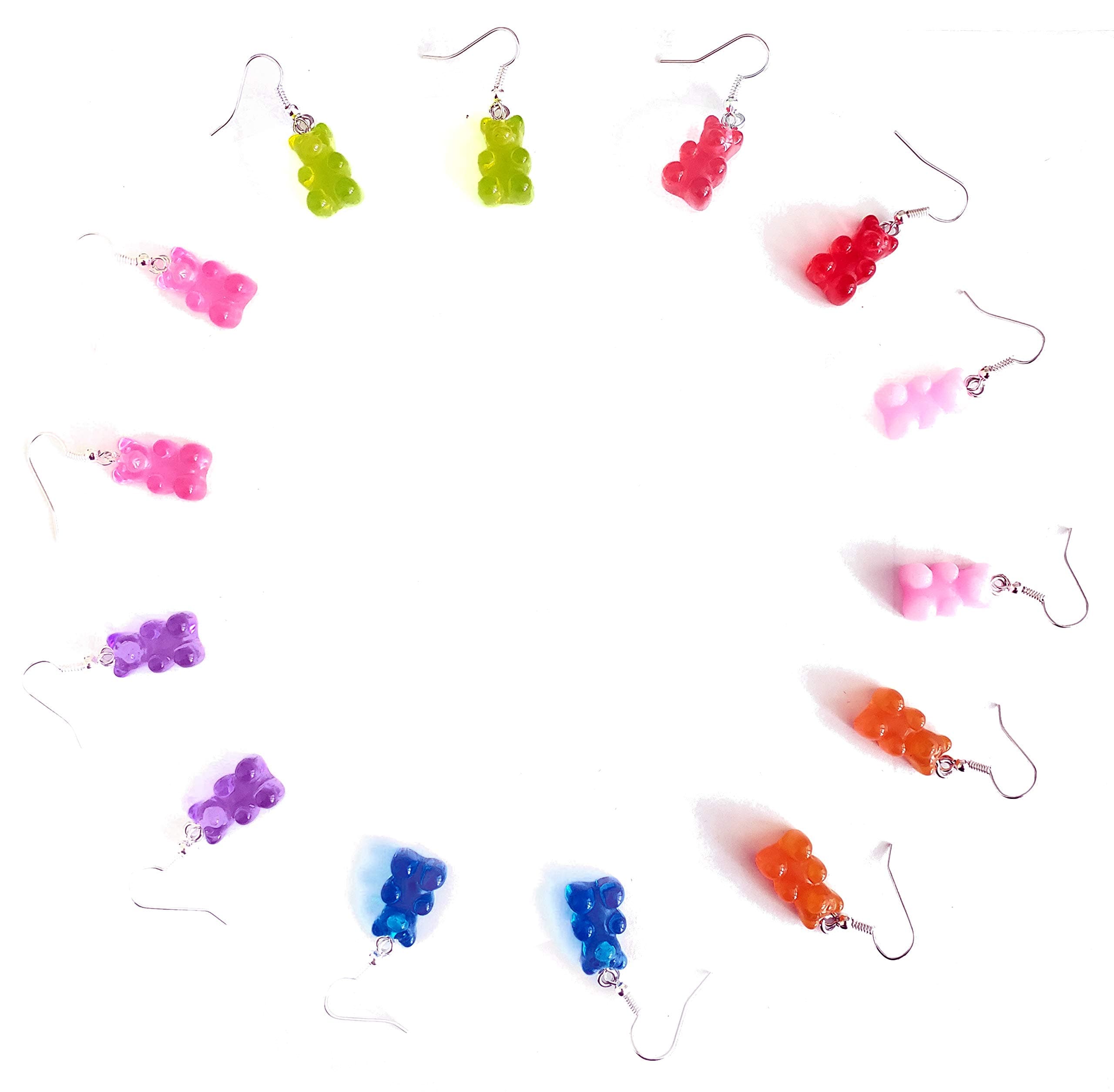 FanCornerCreations Gummy Bear Drop Earrings (Lime)