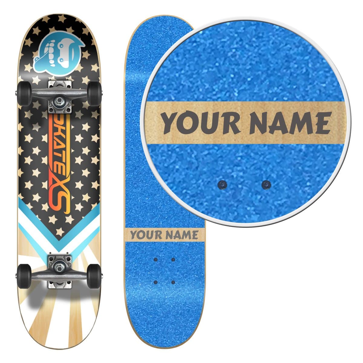 SkateXS Personalized Beginner Starboard Street Skateboard