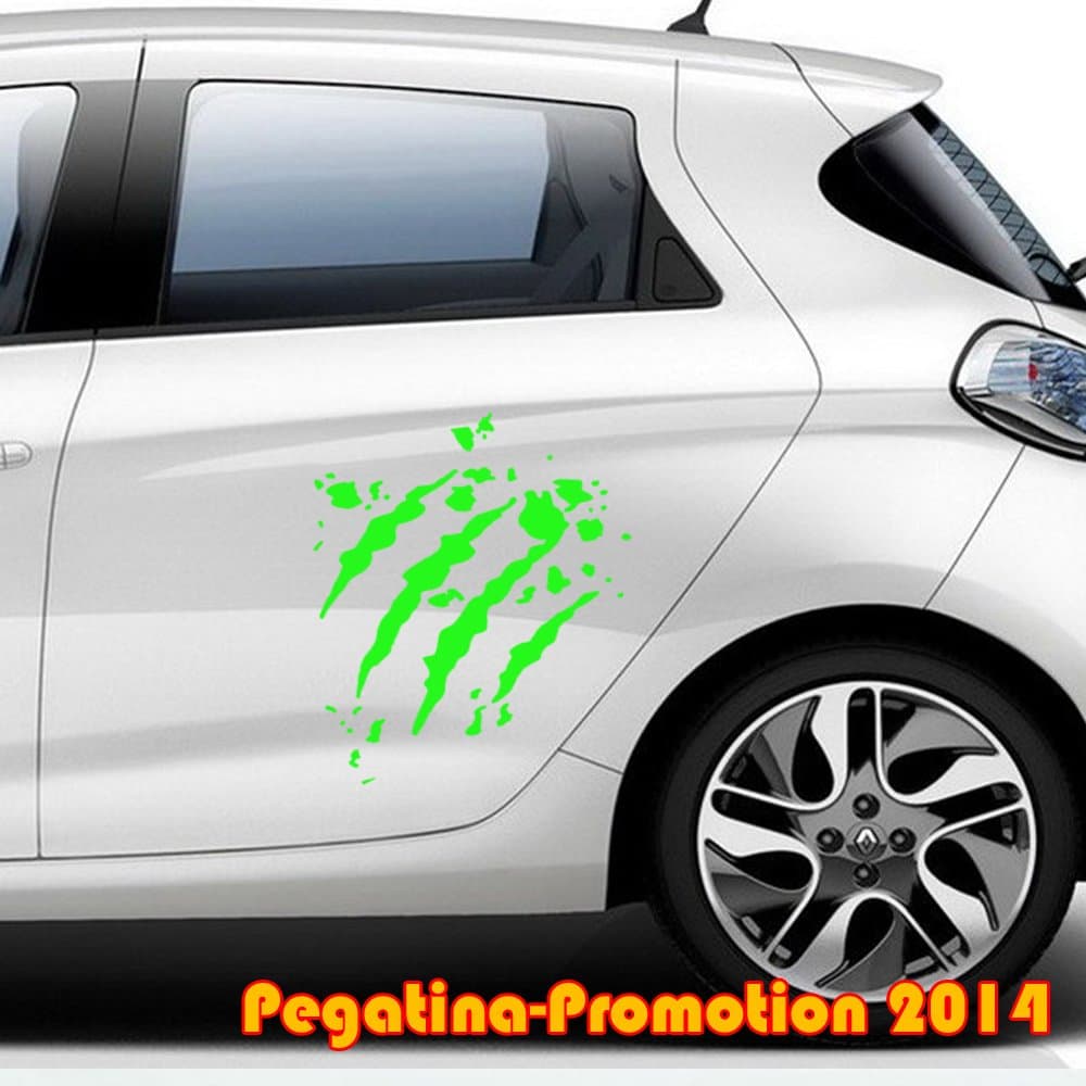 XL Bear Paw Scratch Print Car Sticker