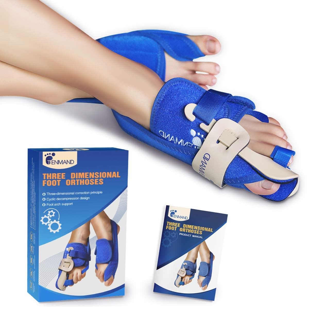 Best Three-Dimensional Orthopedic Bunion Correctors Toe Straighteners Adjustable Bunion Splint Night Time for Big Toe Hallux Valgus Corrector Bunion Relief for Woman and Man (Left, Large)